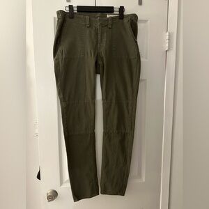 Rag & bone jean Cropped Pants- Army/Khaki Green
